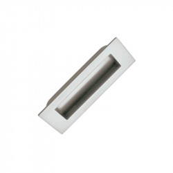 comprar TIRADOR EMBUTIR RECTANGULAR 92 MM CROMO MATE Nesu online - Nesu