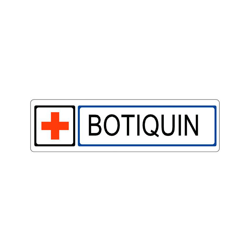 Placa informativa "Botiquín" Modelo 63. Amig