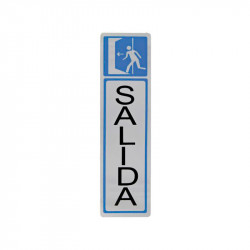 Placa informativa "Salida" Modelo 83. Amig