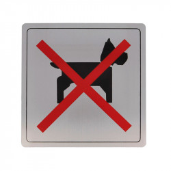 Placa símbolo "Perros No" Modelo 111. Amig