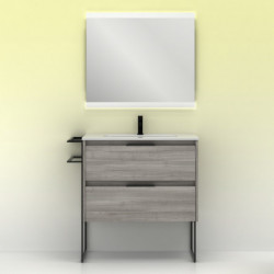 comprar Set Keiko 80cm 2 Cajones Gris Arenado online - Amizuva