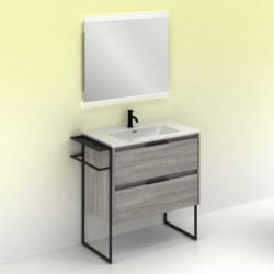 comprar Set Keiko 80cm 2 Cajones Gris Arenado online - Amizuva