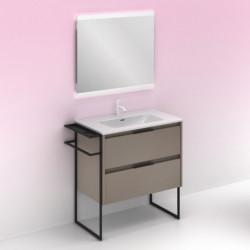 comprar Set Keiko 80cm 2 Cajones Fumé Arenado online - Amizuva