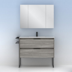 comprar Set Keiko 100cm 2 Cajones Gris Arenado online - Amizuva