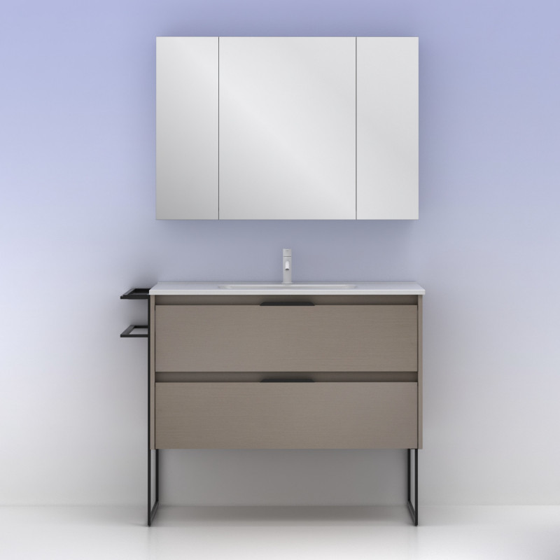 comprar Set Keiko 100cm 2 Cajones Fumé Arenado online - Amizuva comprar Set Keiko 100cm 2 Cajones Fumé Arenado online - Amizuva