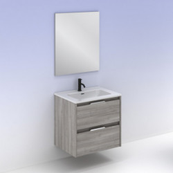 comprar Set Suki 60cm 2 Cajones Gris Arenado online - Amizuva