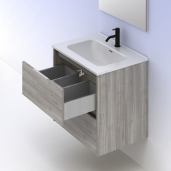 comprar Set Suki 60cm 2 Cajones Gris Arenado online - Amizuva