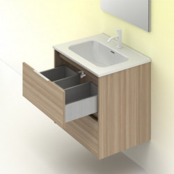 comprar Set Suki 60cm 2 Cajones Nogal Arenado online - Amizuva