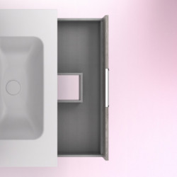 comprar Set Suki 80cm 2 Cajones Gris Arenado online - Amizuva