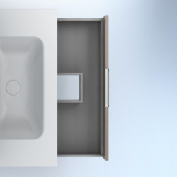 comprar Set Suki 80cm 2 Cajones Fumé Arenado online - Amizuva