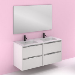 comprar Set Suki 120cm 4 Cajones Blanco Brillo online - Amizuva