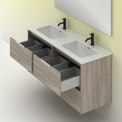 comprar Set Suki 120cm 4 Cajones Gris Arenado online - Amizuva