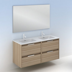 comprar Set Suki 120cm 4 Cajones Nogal Arenado online - Amizuva