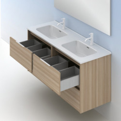 comprar Set Suki 120cm 4 Cajones Nogal Arenado online - Amizuva