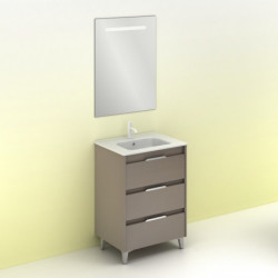comprar Set Suki 60cm 3 Cajones Fumé Arenado online - Amizuva