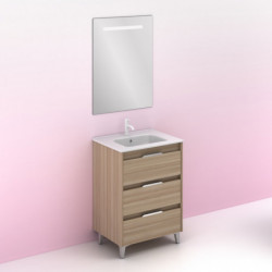 comprar Set Suki 60cm 3 Cajones Nogal Arenado online - Amizuva