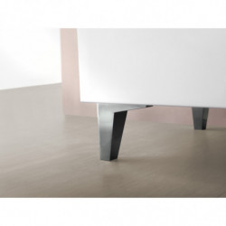 comprar Set Suki 100cm 3 Cajones Blanco Brillo online - Amizuva