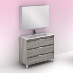 comprar Set Suki 100cm 3 Cajones Gris Arenado online - Amizuva