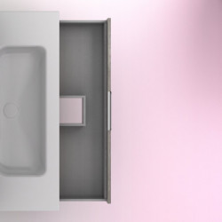comprar Set Suki 100cm 3 Cajones Gris Arenado online - Amizuva