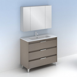 comprar Set Suki 100cm 3 Cajones Fumé Arenado online - Amizuva