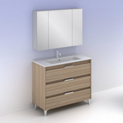 comprar Set Suki 100cm 3 Cajones Nogal Arenado online - Amizuva