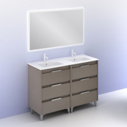 comprar Set Suki 120cm 6 Cajones Fumé Arenado online - Amizuva