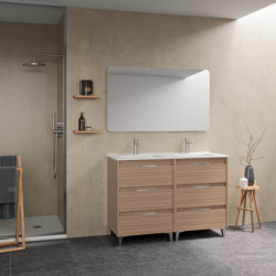 comprar Set Suki 120cm 6 Cajones Nogal Arenado online - Amizuva
