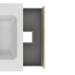 comprar Set Nara 80cm 1 Cajón+1 Hueco Blanco Mate-Roble Are online - Amizuva