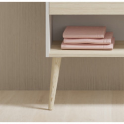 comprar Set Nara Top 80cm 1 Cajón+1 Hueco Blanco Mate-Roble Are online - Amizuva