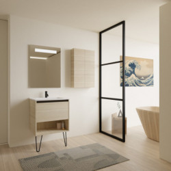 comprar Set Yoko 60cm 1 Cajón+1 Hueco Roble Arenado online - Amizuva