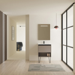 comprar Set Yoko 60cm 1 Cajón+1 Hueco Fumé Arenado online - Amizuva