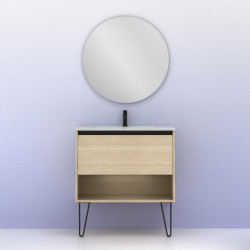 comprar Set Yoko 80cm 1 Cajón+1 Hueco Roble Arenado online - Amizuva