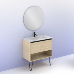 comprar Set Yoko 80cm 1 Cajón+1 Hueco Roble Arenado online - Amizuva