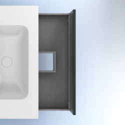 comprar Set Yoko 80cm 1 Cajón+1 Hueco Fumé Arenado online - Amizuva