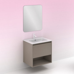 comprar Set Niwa 60cm 1 Cajón+1 Hueco Fumé Arenado online - Amizuva