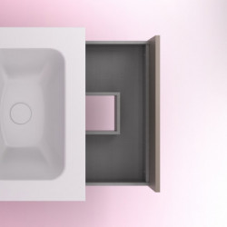 comprar Set Niwa 60cm 1 Cajón+1 Hueco Fumé Arenado online - Amizuva