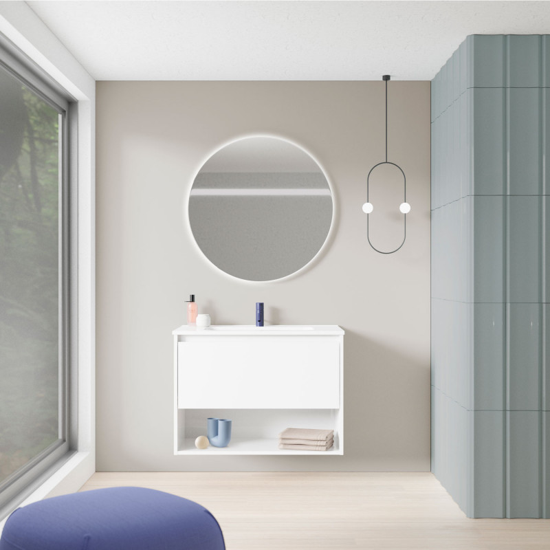 comprar Set Niwa 80cm 1 Cajón+1 Hueco Blanco Brillo online - Amizuva comprar Set Niwa 80cm 1 Cajón+1 Hueco Blanco Brillo online - Amizuva