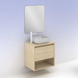 comprar Set Niwa Top 60cm 1 Cajón+1 Hueco Roble Arenado online - Amizuva