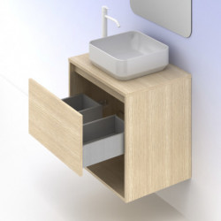 comprar Set Niwa Top 60cm 1 Cajón+1 Hueco Roble Arenado online - Amizuva