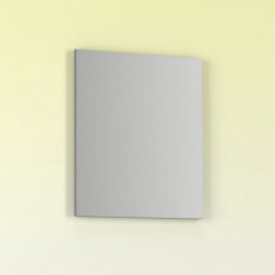 Espejo de baño KAWA 60x70cm de Luna rectangular con perfil acabado en gris