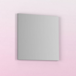 Espejo de baño KAWA 70x70cm de Luna rectangular con perfil acabado en gris