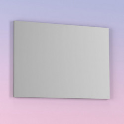 comprar Espejo de baño KAWA 100x70 de Luna rectangular con perfil acabado en gris online - Amizuva