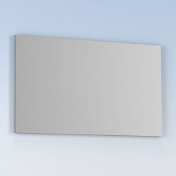 Espejo de baño KAWA 120x70 de Luna rectangular con perfil acabado en gris