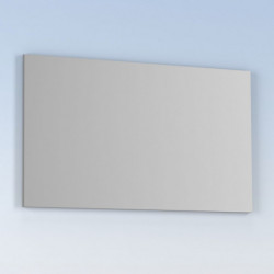 comprar Espejo de baño KAWA 120x70 de Luna rectangular con perfil acabado en gris online - Amizuva