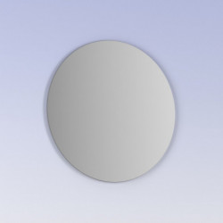 Espejo de baño redondo MIKU 75 cms. De Luna circular pulida de 4mm.