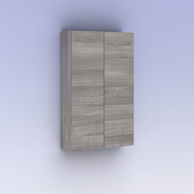 comprar Mueble auxiliar de baño KANSHA de 50 cms. con 2 puertas. Acabado en Gris Arenado online - Amizuva