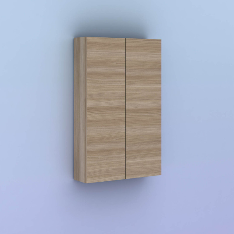 comprar Mueble auxiliar de baño KANSHA de 50 cms. con 2 puertas. Acabado en Nogal Arenado online - Amizuva