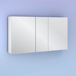 Camerino MIDORI 117 cm de 3 puertas. Acabado en Blanco Brillo