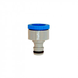 comprar Adaptador Grifo Hembra 1/2, 3/4 Gris Riegolux online - Bresme