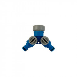 comprar Adaptador Grifo 2 Mangueras C-Llave Riegolux online - Bresme
